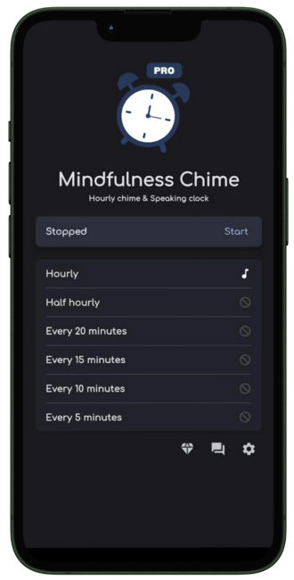 Mindfulness Chime app preview